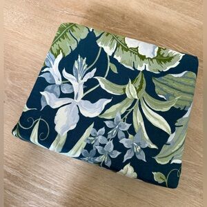 Tommy Bahama blue green tropical floral king duvet cover